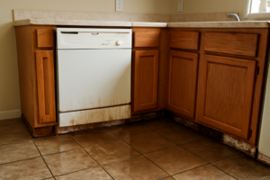 Dishwasher Leak Water Removal