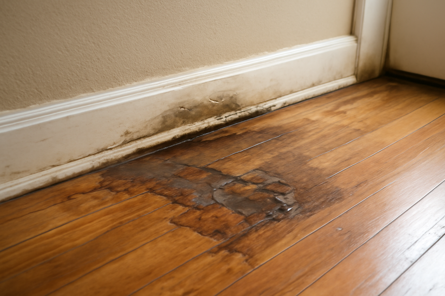 Hardwood Floor Water Damage Repair in Bedford, TX