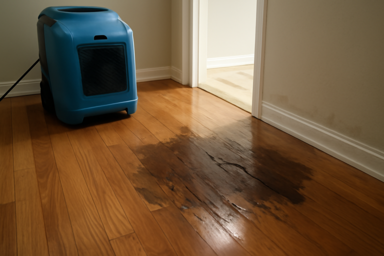 Hardwood Floor Water Extraction