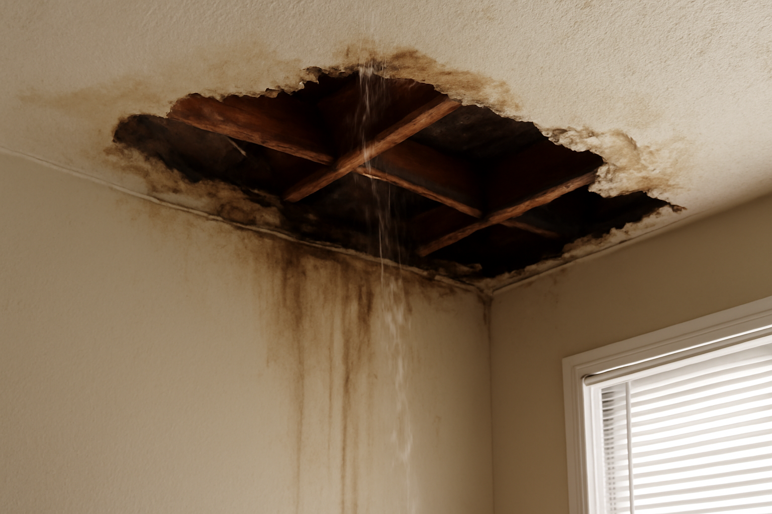 Roof Leak Water Removal in Bedford, TX