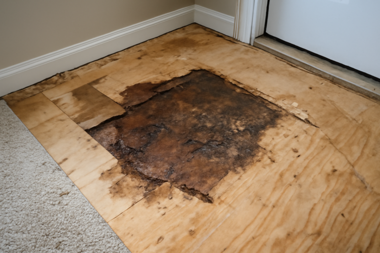 Subfloor Water Damage Repair