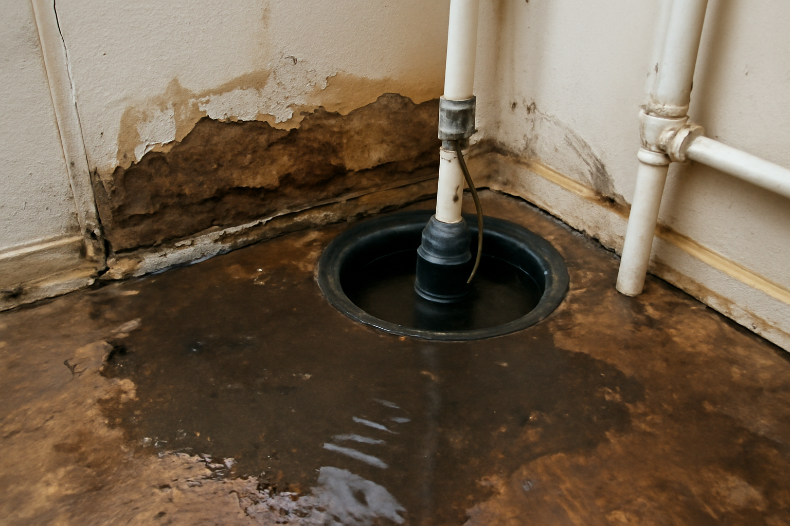 Sump Pump Failure Water Removal in Bedford, TX