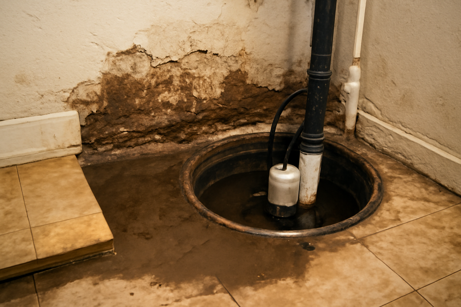 Sump Pump Overflow Water Removal in Bedford, TX